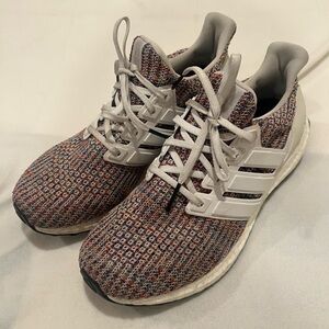 adidas rainbow Multicolor Ultraboost Knit Sneakers Mens 8.5 Women’s 10